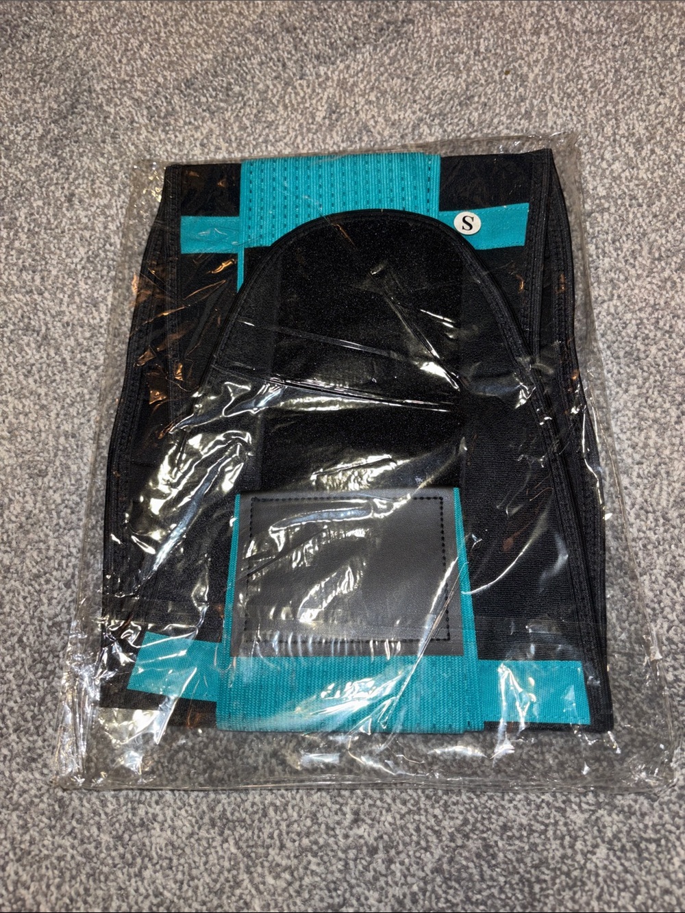Black & Teal Compression Waist Trainer